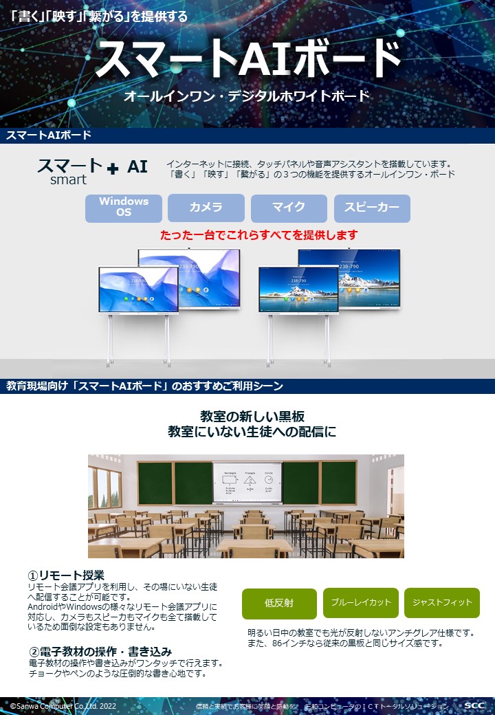 スマートAIボード（教育現場向け）